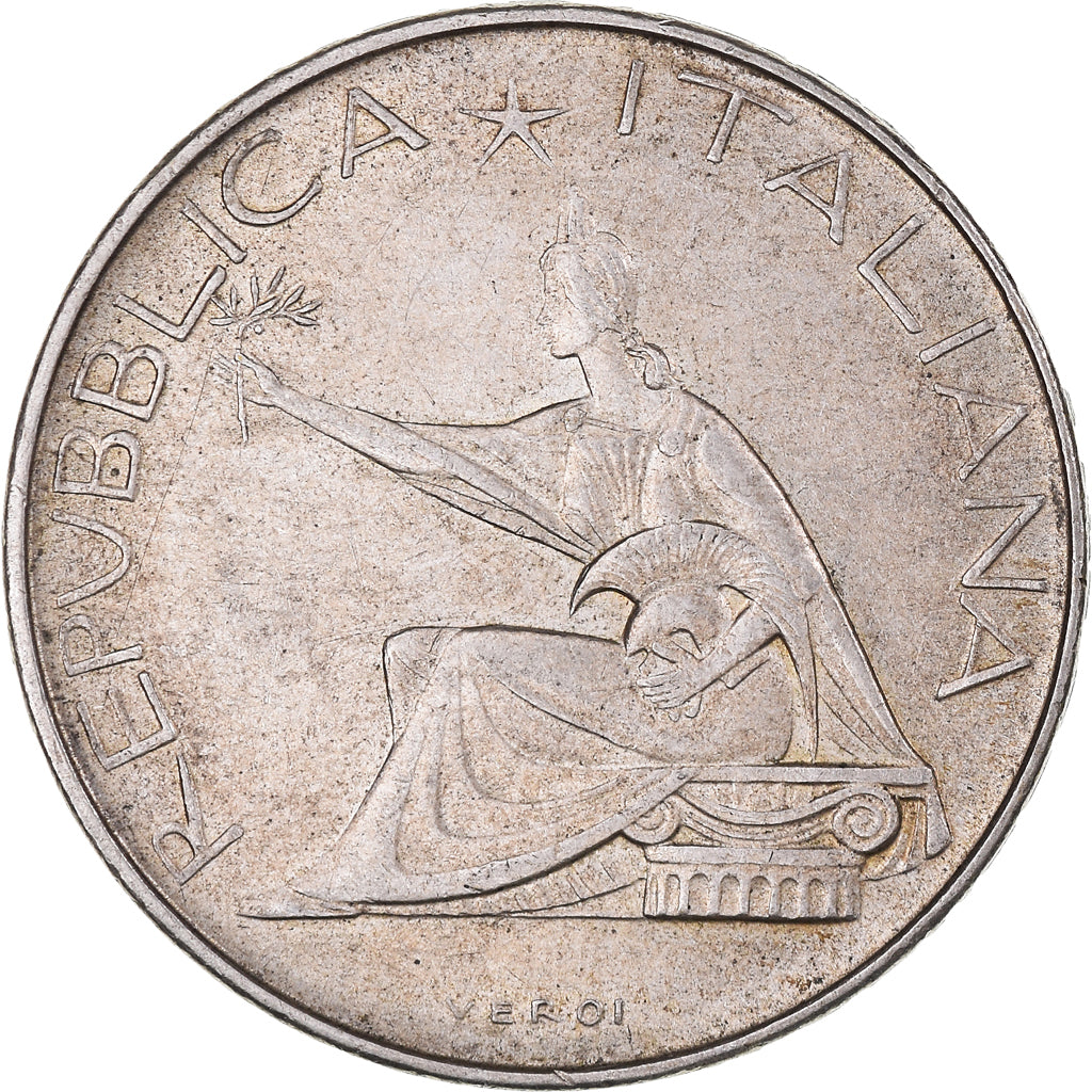 Coin, Italy, 500 Lire, 1961, Rome, AU(50-53), Silver, KM:99