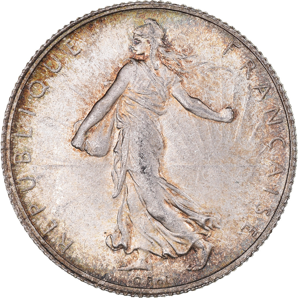 Coin, France, Semeuse, 2 Francs, 1916, Paris, MS(63), Silver, KM:845.1