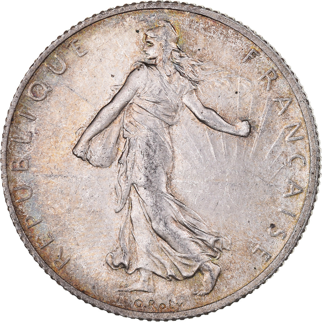 Coin, France, Semeuse, 2 Francs, 1919, Paris, MS(60-62), Silver, KM:845.1