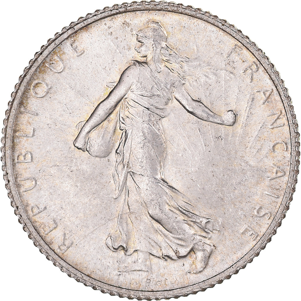 Coin, France, Semeuse, Franc, 1920, Paris, MS(63), Silver, KM:844.1, Gadoury:467