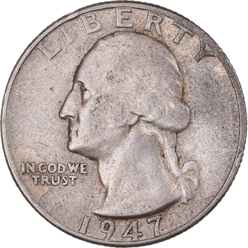 Coin, United States, Washington Quarter, Quarter, 1947, U.S. Mint, Denver