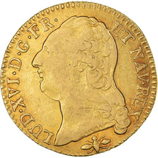 Monnaie, France, Louis XVI, Louis d'or à la tête nue, Louis d'Or, 1789, Lyon