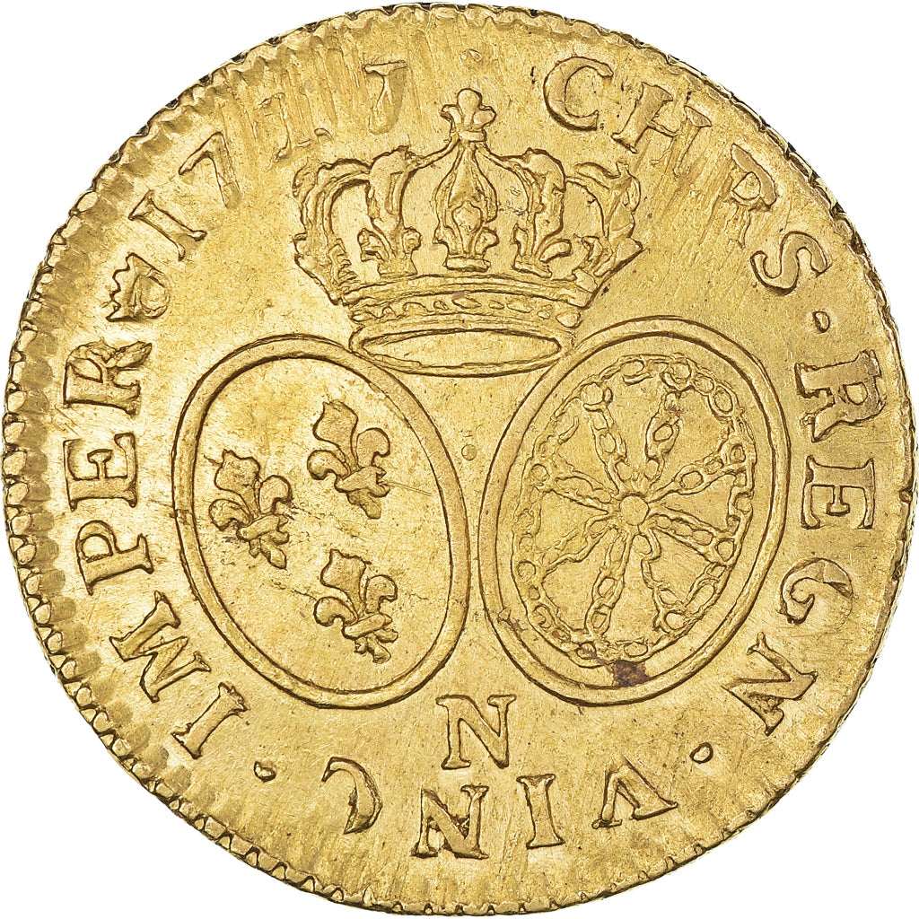 Monnaie, France, Louis XV, Louis d'Or, 1727/6, Montpellier, TTB+, Or, KM:489.14
