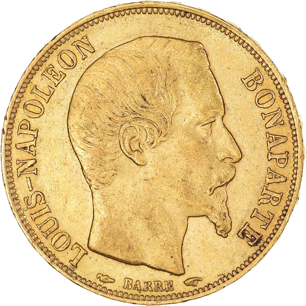 Monnaie, France, Napoleon III, 20 Francs, 1852, Paris, TTB+, Or, Gadoury:1060