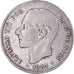 Monnaie, Espagne, Alfonso XII, 5 Pesetas, 1884, Madrid, TB, Argent, KM:688