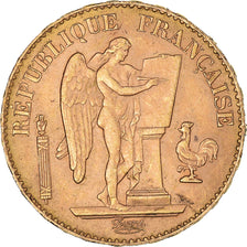 Moneda, Francia, Génie, 20 Francs, 1898, Paris, MBC+, Oro, KM:825, Gadoury:1063
