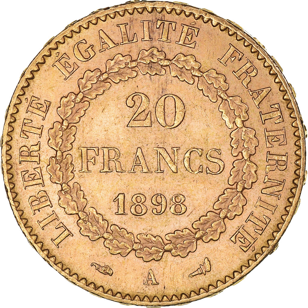 Monnaie, France, Génie, 20 Francs, 1898, Paris, SUP, Or, Gadoury:1063, KM:825
