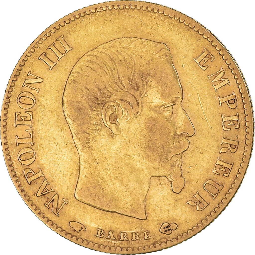 Coin, France, Napoleon III, 10 Francs, 1860, Paris, VF(30-35), Gold, KM:784.3