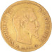 Moneda, Francia, Napoleon III, 10 Francs, 1860, Paris, BC+, Oro, KM:784.3