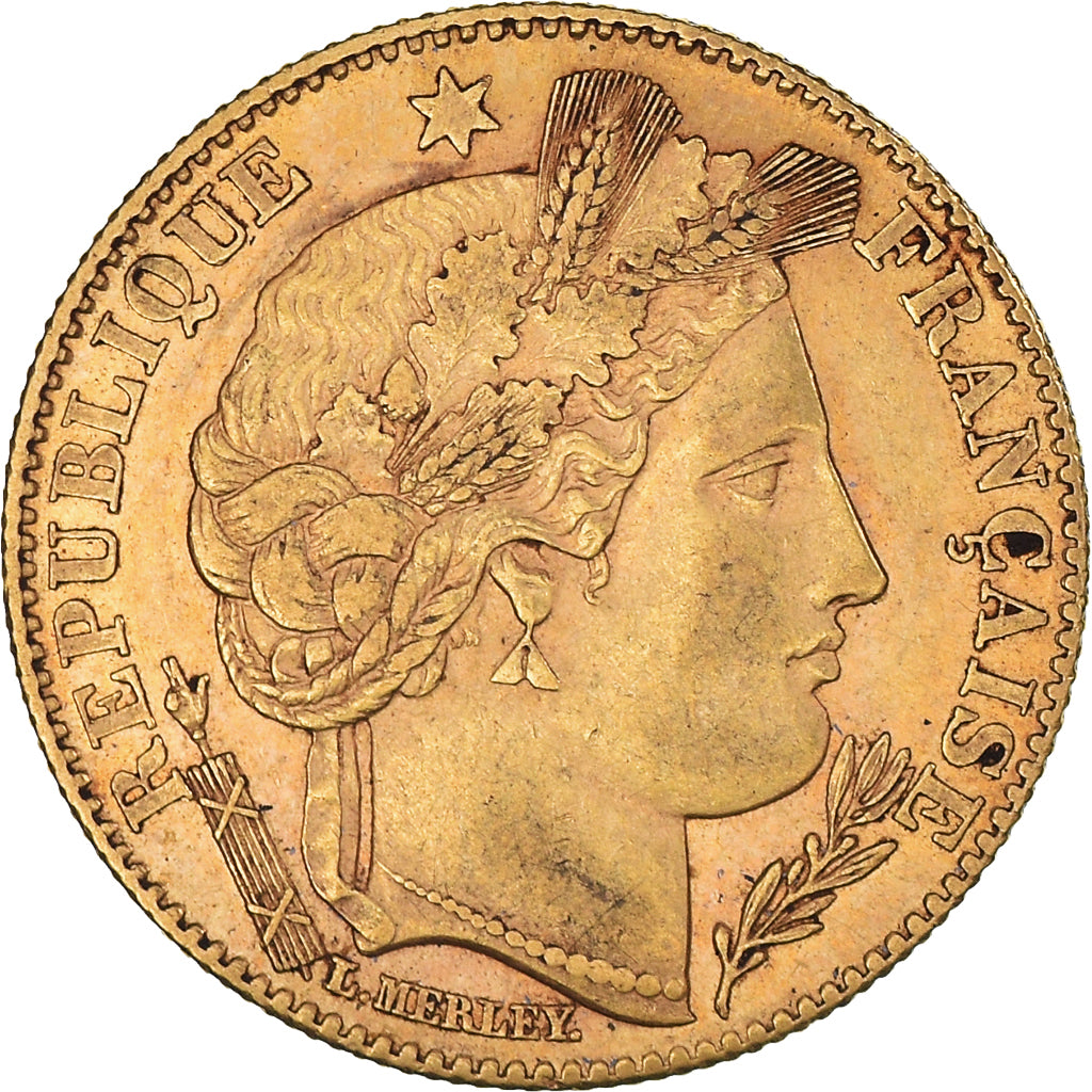 Münze, Frankreich, Cérès, 10 Francs, 1899, Paris, VZ, Gold, KM:830, Le