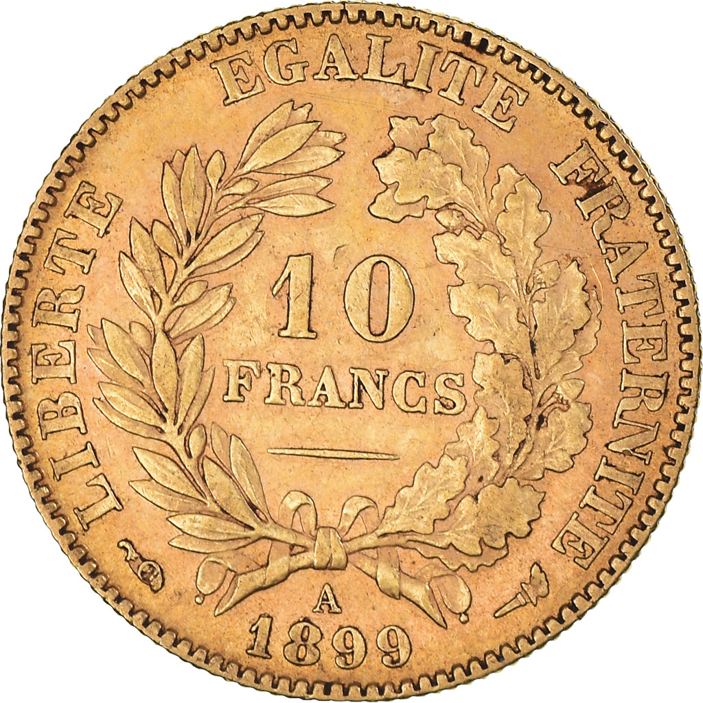 Monnaie, France, Cérès, 10 Francs, 1899, Paris, TTB+, Or, KM:830, Le