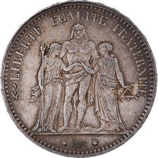 Coin, France, Hercule, 5 Francs, 1877, Paris, AU(50-53), Silver, KM:820.1