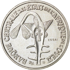 WEST AFRICAN STATES, 50 Francs, 1972, KM #E6, MS(60-62), Copper-Nickel, 4.94