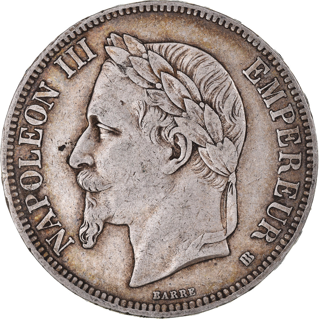 Coin, France, Napoléon III, 5 Francs, 1867, Strasbourg, VF(30-35), Silver
