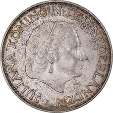 Moneta, Paesi Bassi, Juliana, 2-1/2 Gulden, 1961, BB+, Argento, KM:185
