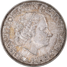 Münze, Niederlande, Juliana, 2-1/2 Gulden, 1962, SS+, Silber, KM:185