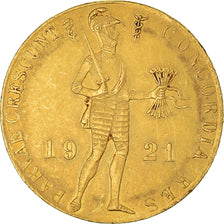 Munten, Nederland, Wilhelmina I, Ducat, 1921, Utrecht, ZF+, Goud, KM:83.1a