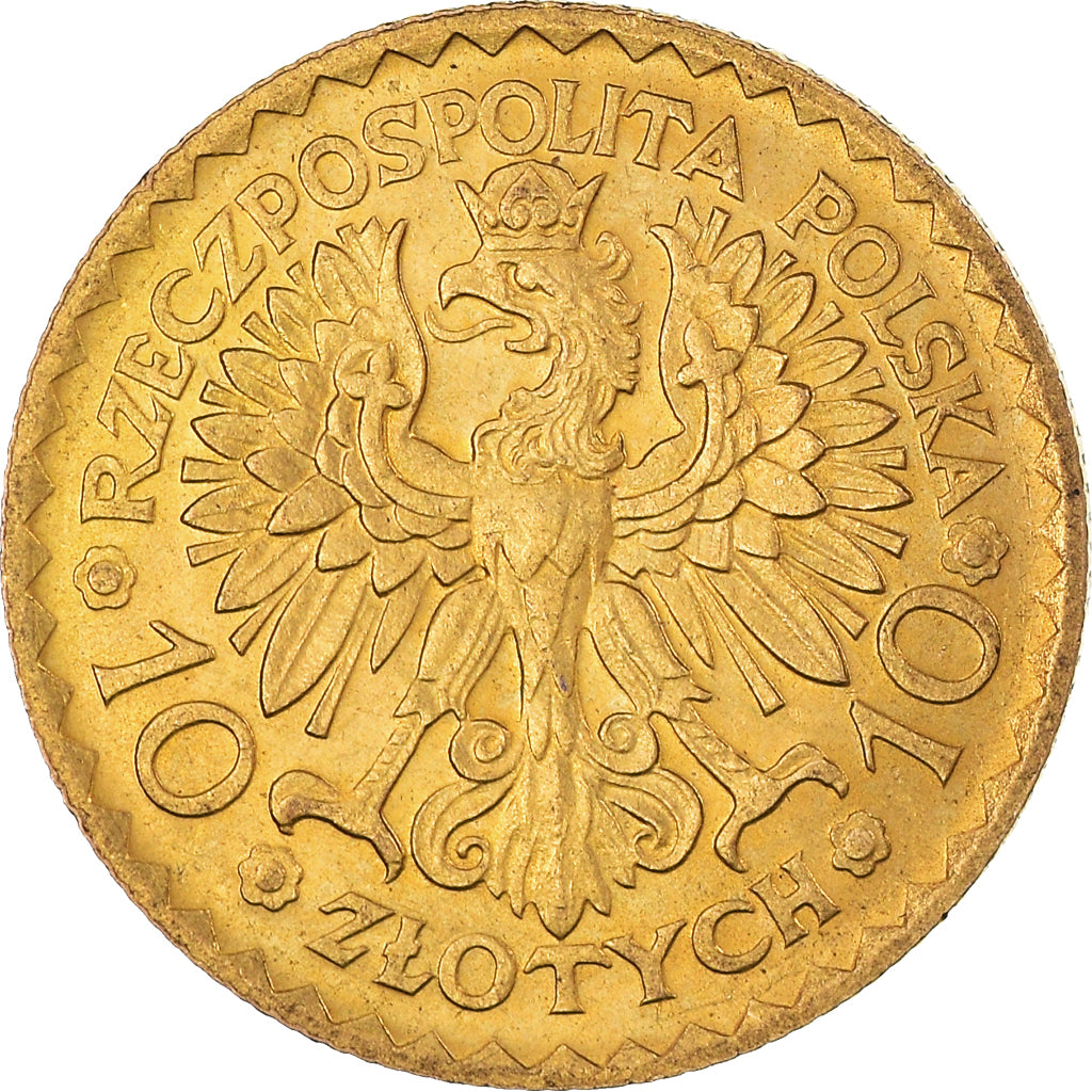 Münze, Polen, 10 Zlotych, 1925, Warsaw, UNZ+, Gold, KM:32