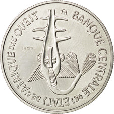 WEST AFRICAN STATES, 100 Francs, 1967, KM #E4, MS(63), Nickel, 7.05