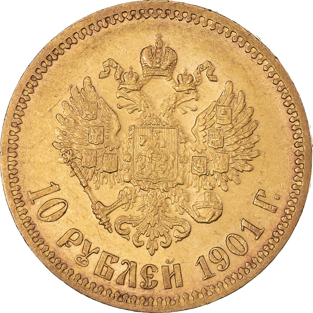 Monnaie, Russie, Nicholas II, 10 Roubles, 1901, St. Petersburg, SUP, Or, KM:64