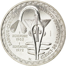 Coin, West African States, 500 Francs, 1972, MS(63), Silver, KM:E7