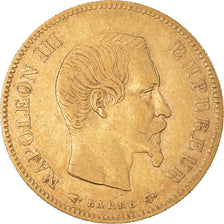 Coin, France, Napoleon III, 10 Francs, 1855, Paris, VF(30-35), Gold, KM:784.3