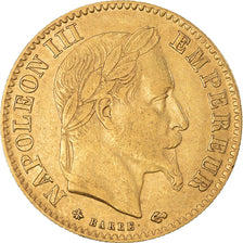 Moneta, Francia, Napoleon III, 10 Francs, 1868, Paris, BB, Oro, KM:800.1