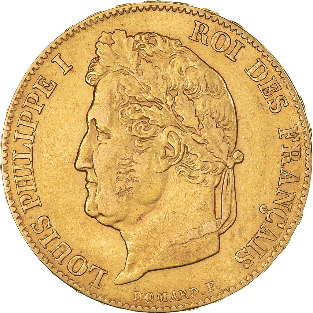 Coin, France, Louis-Philippe, 20 Francs, 1839, Paris, EF(40-45), Gold, KM:750.1