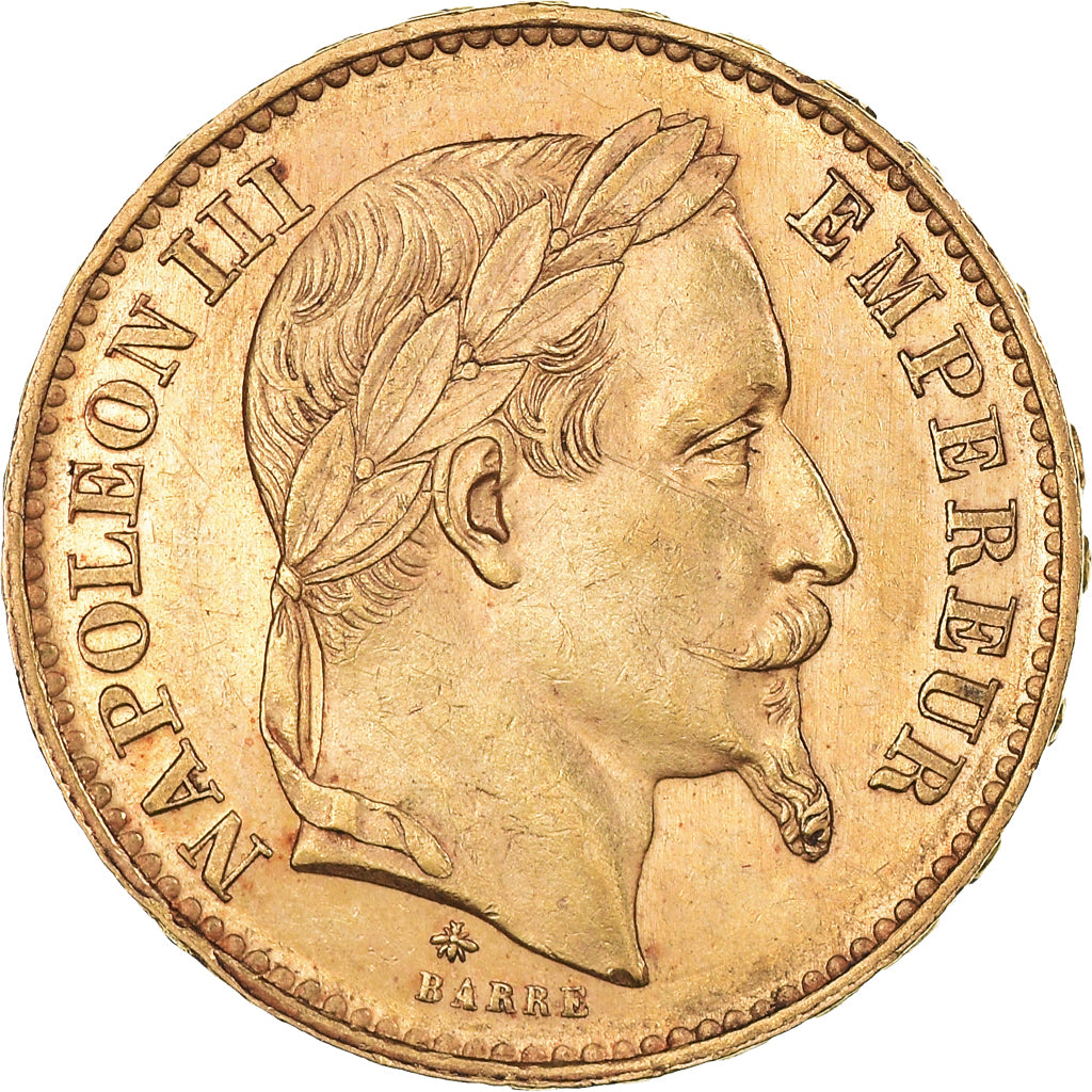 Monnaie, France, Napoleon III, 20 Francs, 1869, Paris, TTB+, Or, Gadoury:1062