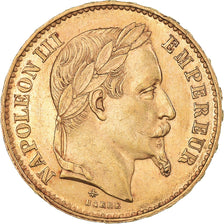 Monnaie, France, Napoleon III, 20 Francs, 1869, Paris, TTB+, Or, Gadoury:1062