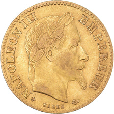 Munten, Frankrijk, Napoleon III, 10 Francs, 1868, Strasbourg, ZF, Goud