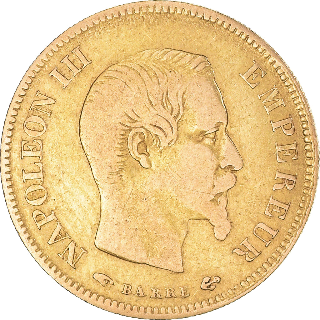 Coin, France, Napoleon III, 10 Francs, 1858, Paris, VF(30-35), Gold, KM:784.3