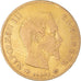 Moneda, Francia, Napoleon III, 10 Francs, 1858, Paris, BC+, Oro, KM:784.3