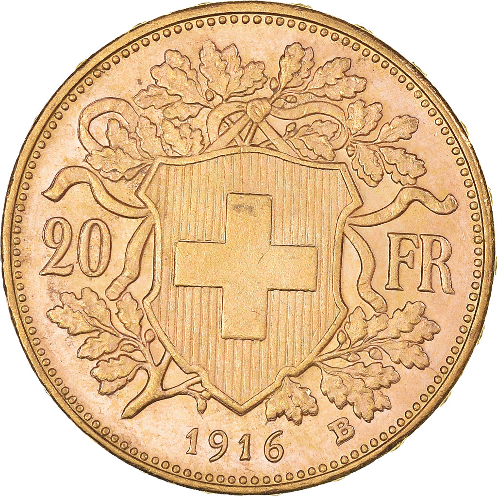 Monnaie, Suisse, 20 Francs, 1916, Bern, SPL, Or, KM:35.1