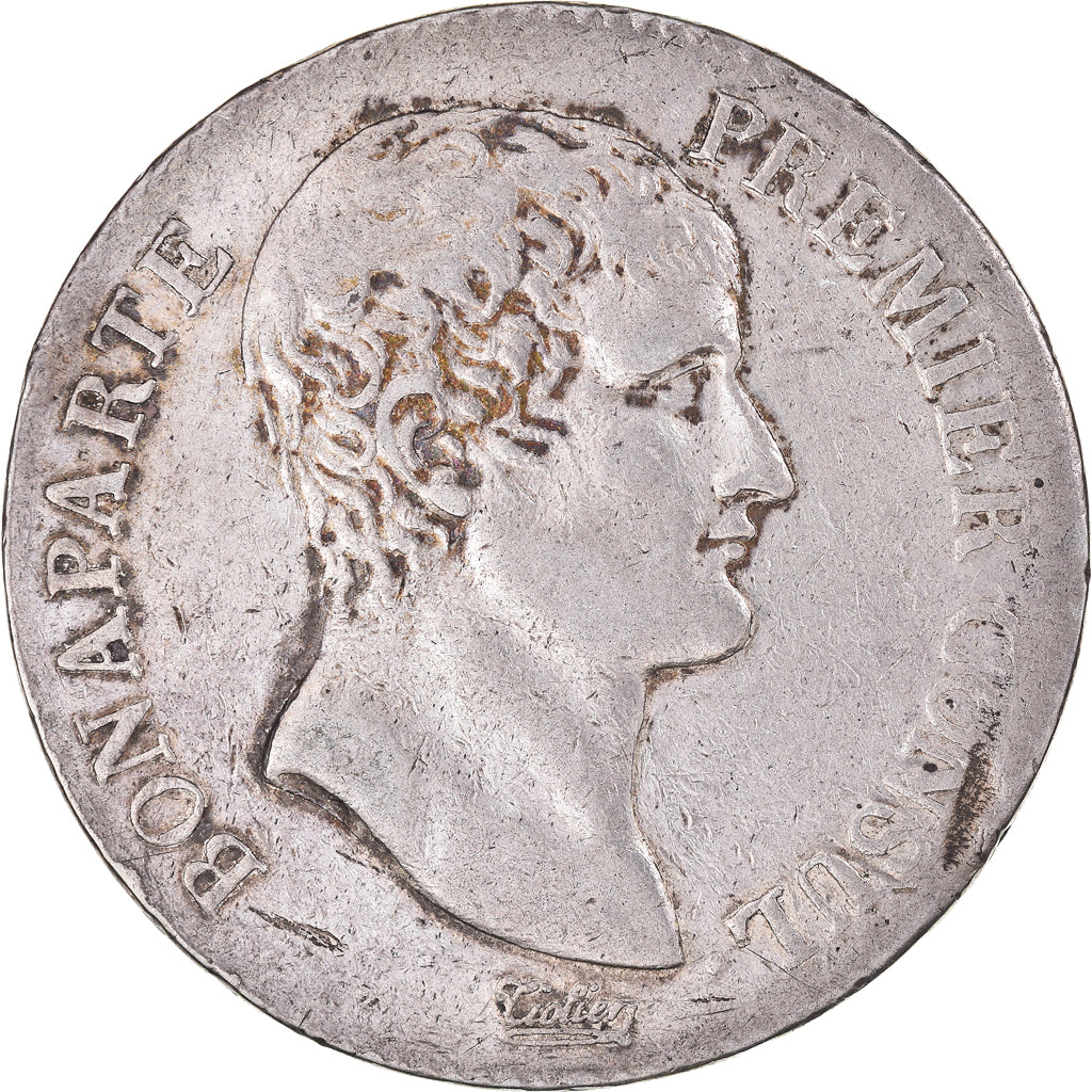 Coin, France, Napoléon I, 5 Francs, An 12, Paris, EF(40-45), Silver, KM:659.1