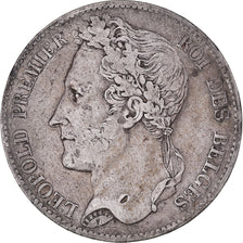 Coin, Belgium, Leopold I, 5 Francs, 5 Frank, 1849, VF(30-35), Silver, KM:3.2
