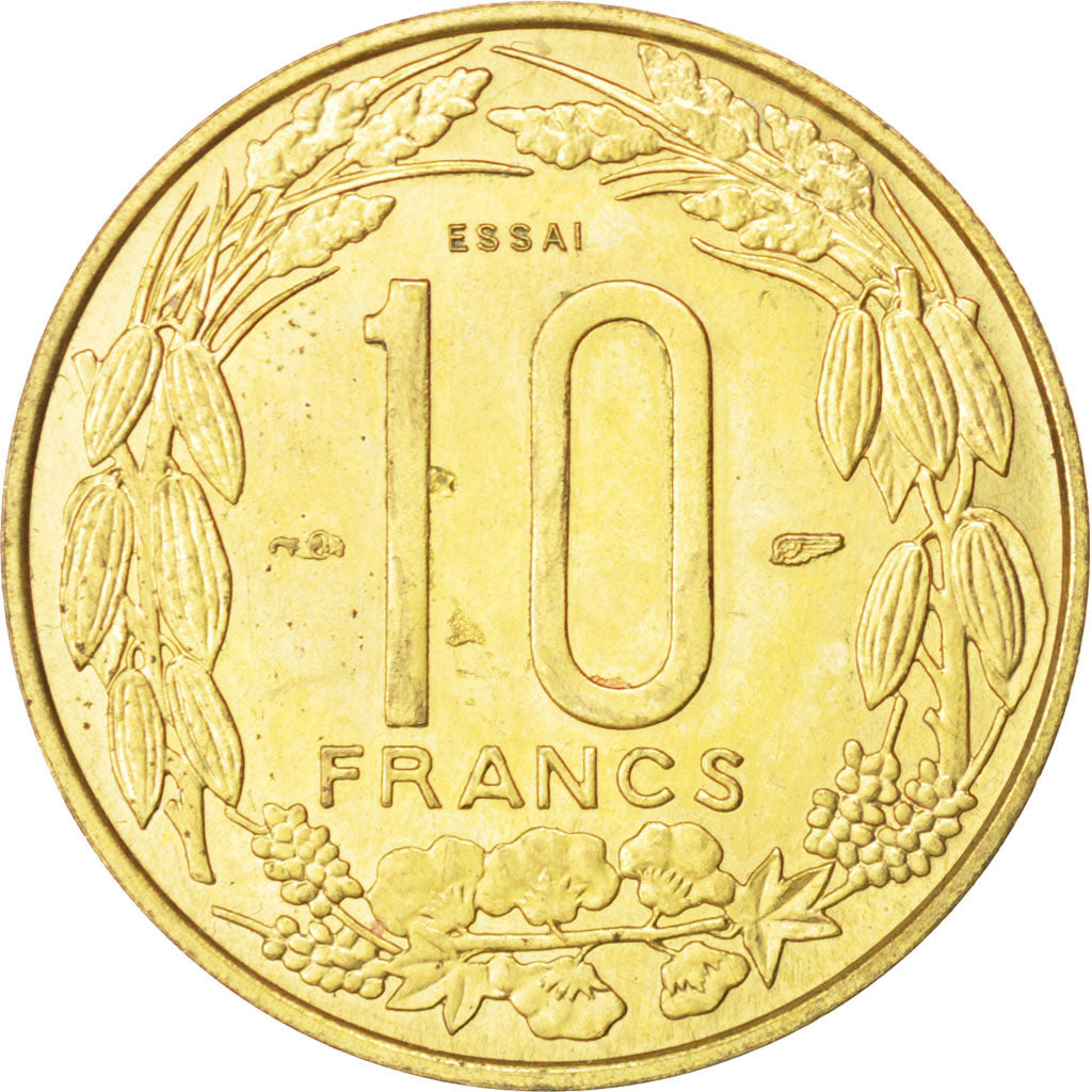Coin, Cameroon, 10 Francs, 1958, Paris, AU(55-58), Aluminum-Bronze, KM:E8