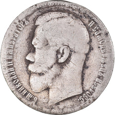 Coin, Russia, Nicholas II, Rouble, 1898, Paris, F(12-15), Silver, KM:59.2