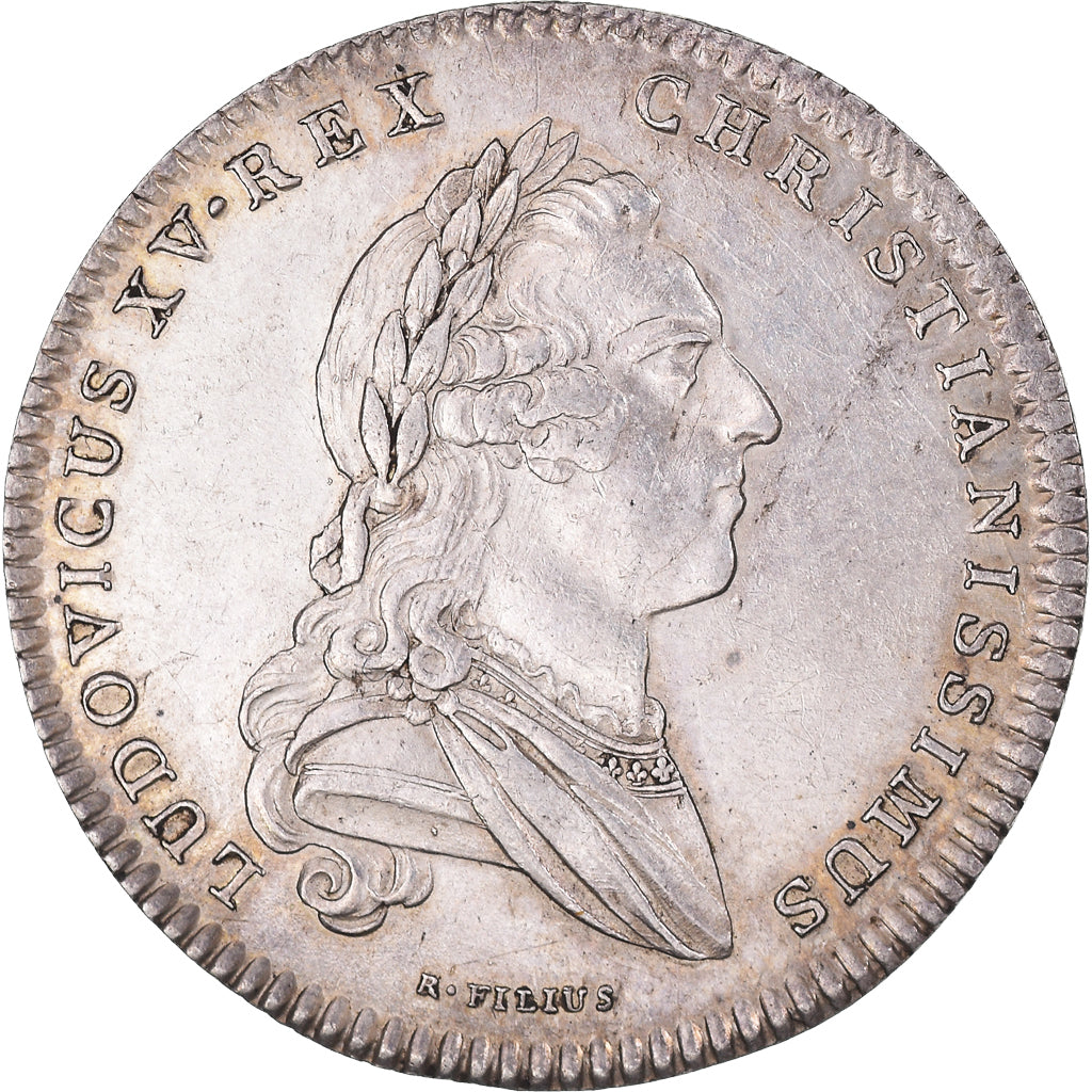 France, Token, Royal, États de Bretagne, Rennes, 1766, AU(55-58), Silver