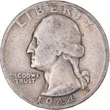 Coin, United States, Washington Quarter, Quarter, 1944, U.S. Mint, Philadelphia