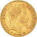 Moeda, França, Napoleon III, 10 Francs, 1864, Strasbourg, EF(40-45), Dourado