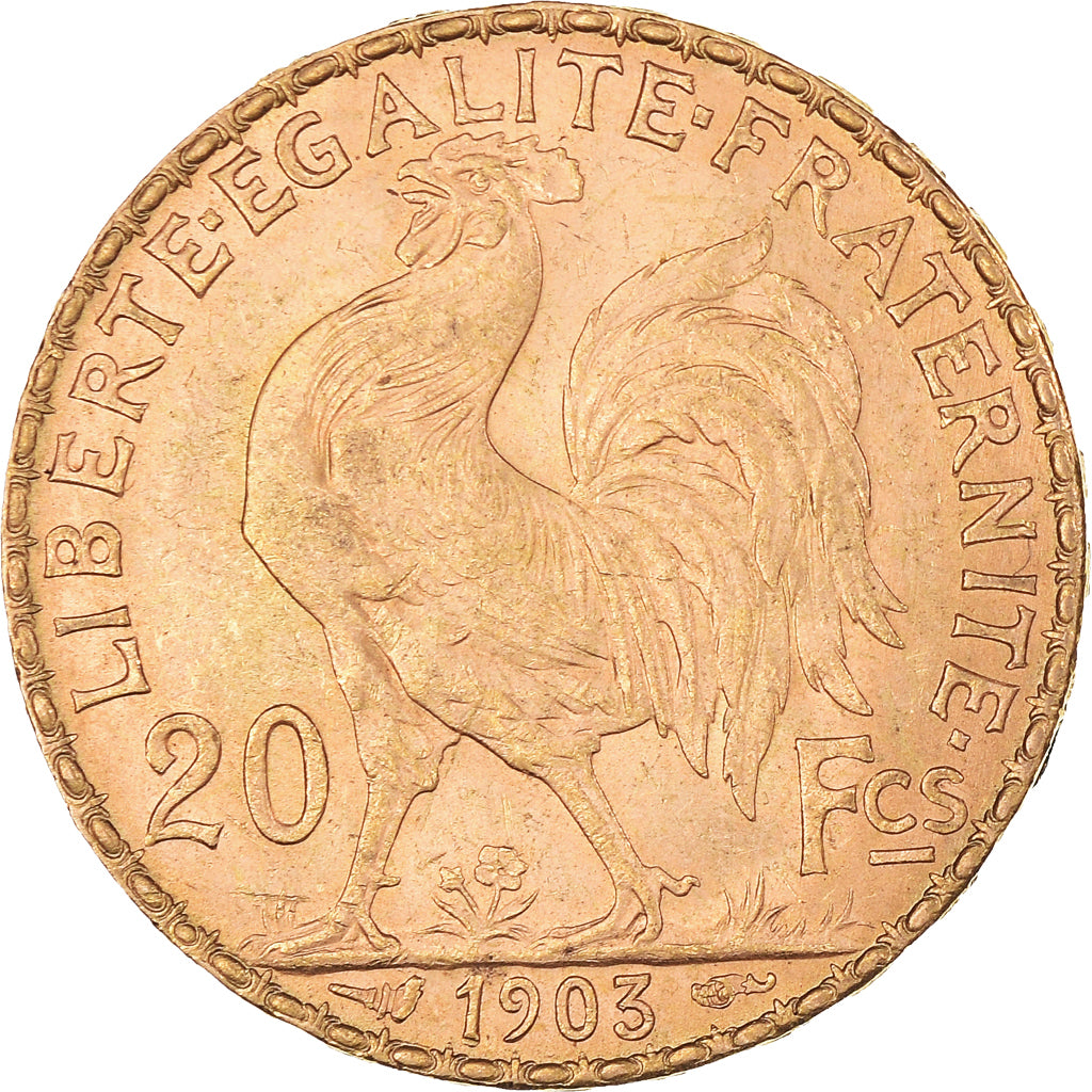 Monnaie, France, Marianne, 20 Francs, 1903, Paris, Coq, TTB+, Or, Gadoury:1064