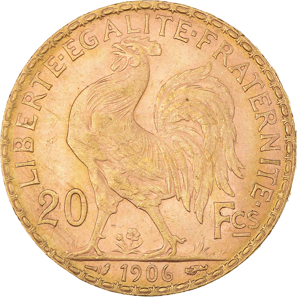Münze, Frankreich, Marianne, 20 Francs, 1906, Paris, VZ, Gold, KM:847