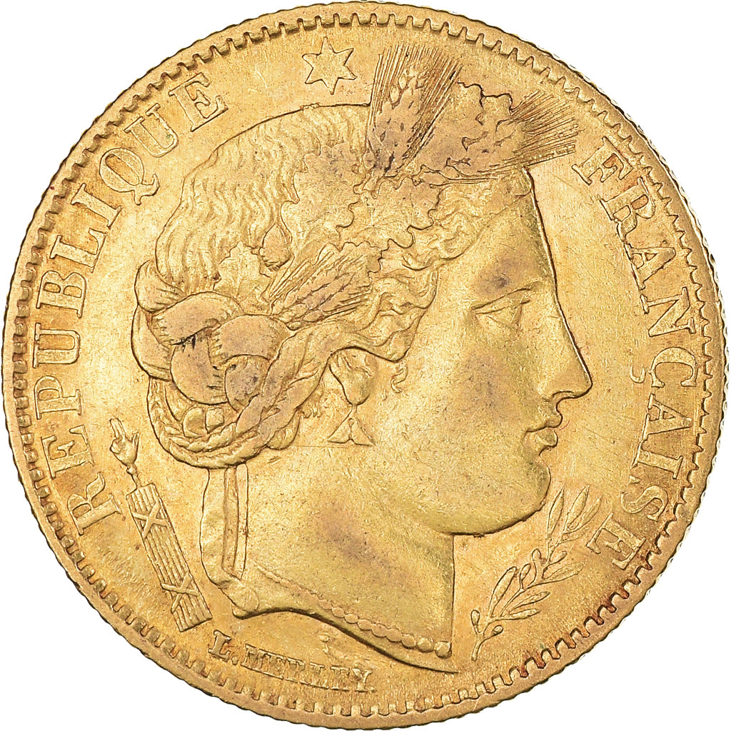 Monnaie, France, Cérès, 10 Francs, 1851, Paris, TTB, Or, Gadoury:1012, KM:770