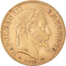 Coin, France, Napoleon III, 10 Francs, 1867, Paris, EF(40-45), Gold, KM:800.1