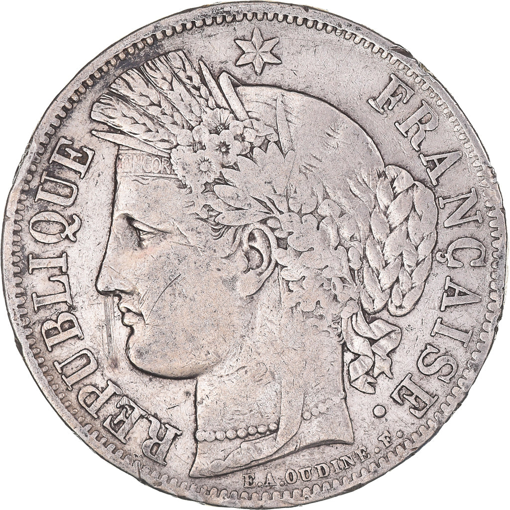 Monnaie, France, Cérès, 5 Francs, 1849, Paris, TB+, Argent, Gadoury:719