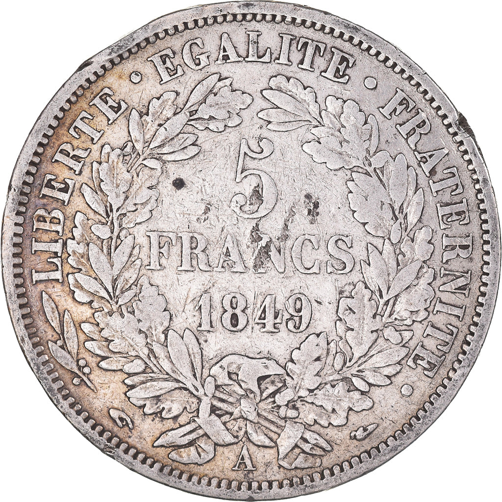 Monnaie, France, Cérès, 5 Francs, 1849, Paris, TB+, Argent, Gadoury:719