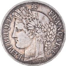 Monnaie, France, Cérès, 5 Francs, 1849, Paris, TB+, Argent, Gadoury:719