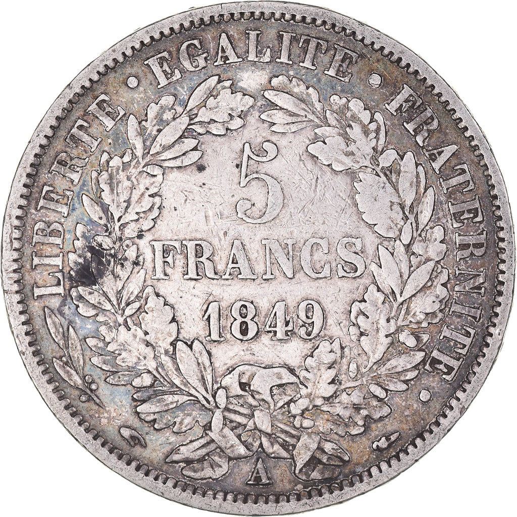 Monnaie, France, Cérès, 5 Francs, 1849, Paris, TB+, Argent, Gadoury:719