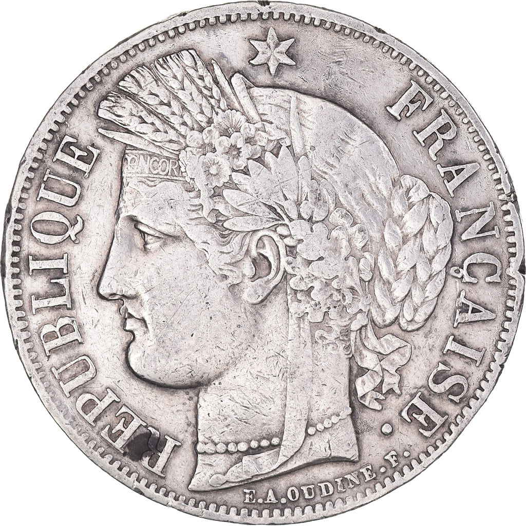 Monnaie, France, Cérès, 5 Francs, 1850, Paris, TB+, Argent, Gadoury:719